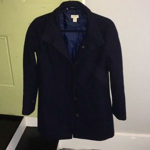 Navy blue pea coat